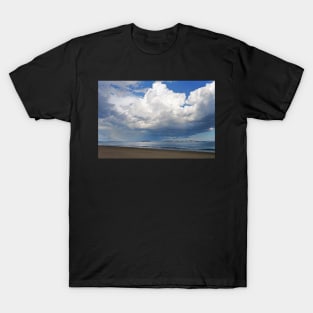 Nahant Dramatic Puffy Clouds from Revere Beach Revere MA T-Shirt